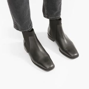 The Italian Leather Square Toe Chelsea Boot